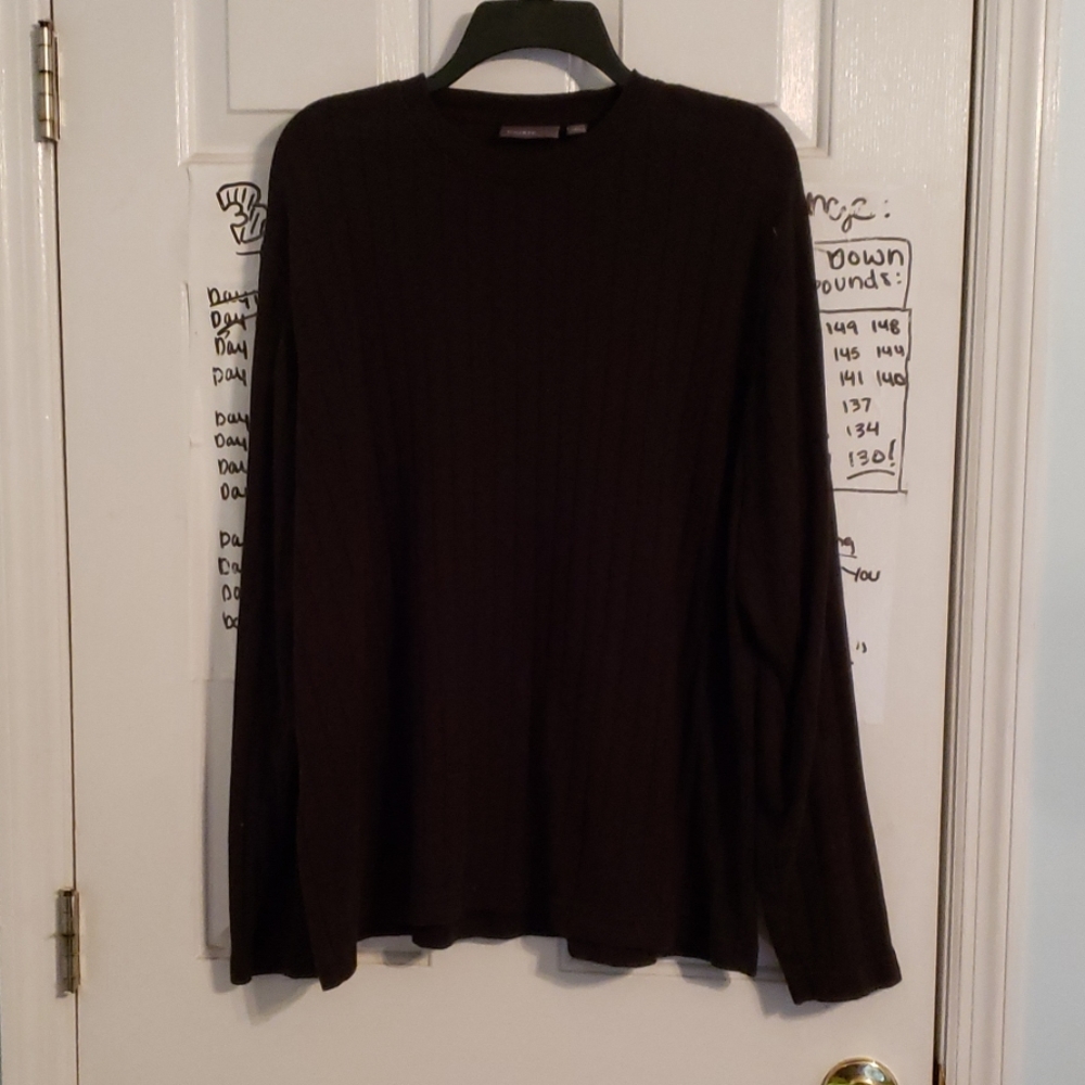 Black long sleeve ribbed top